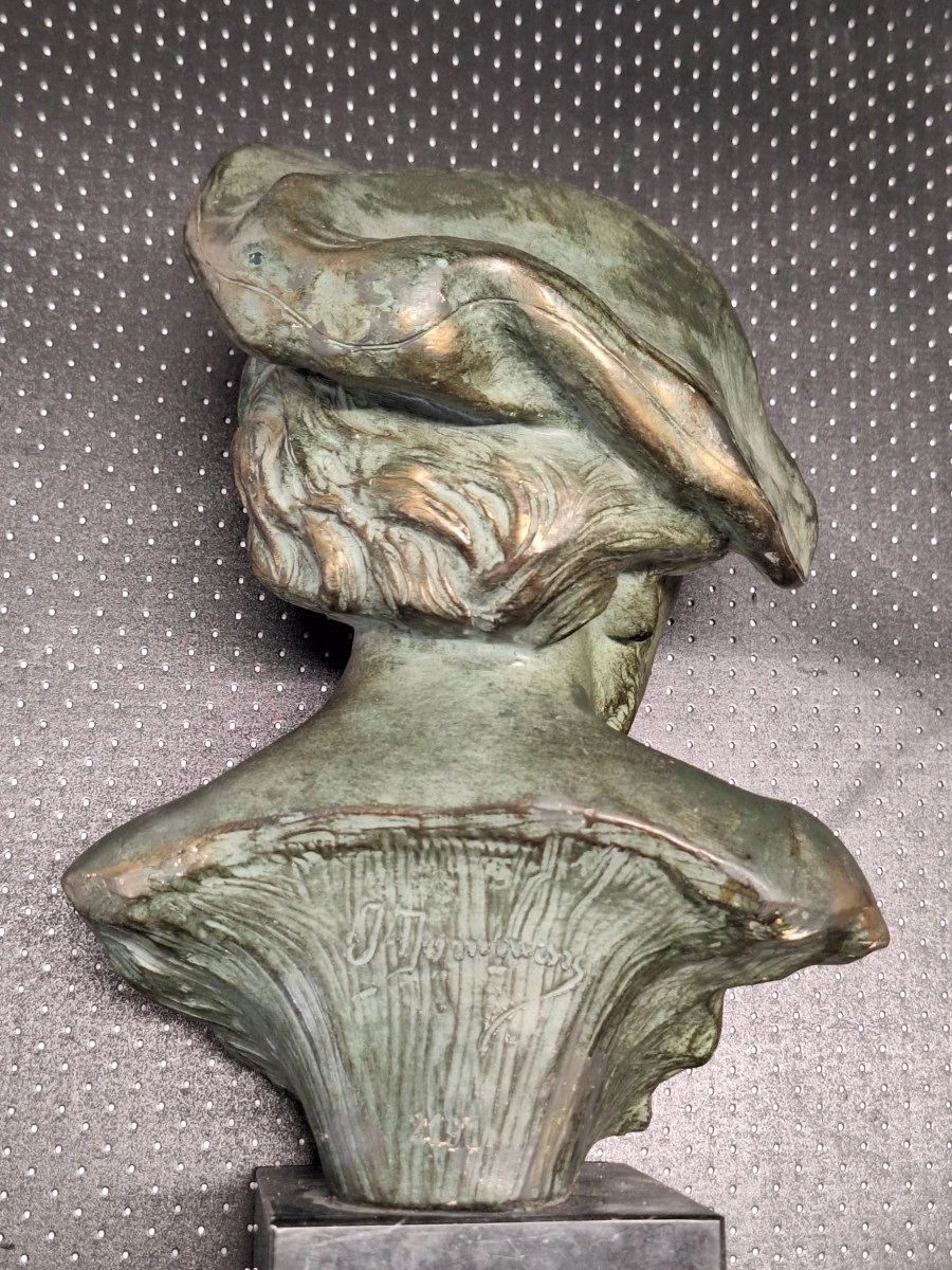 Buste van Richard Wagner op marmeren sokkel - Johannes Dommisse (ca. 1920–1940)