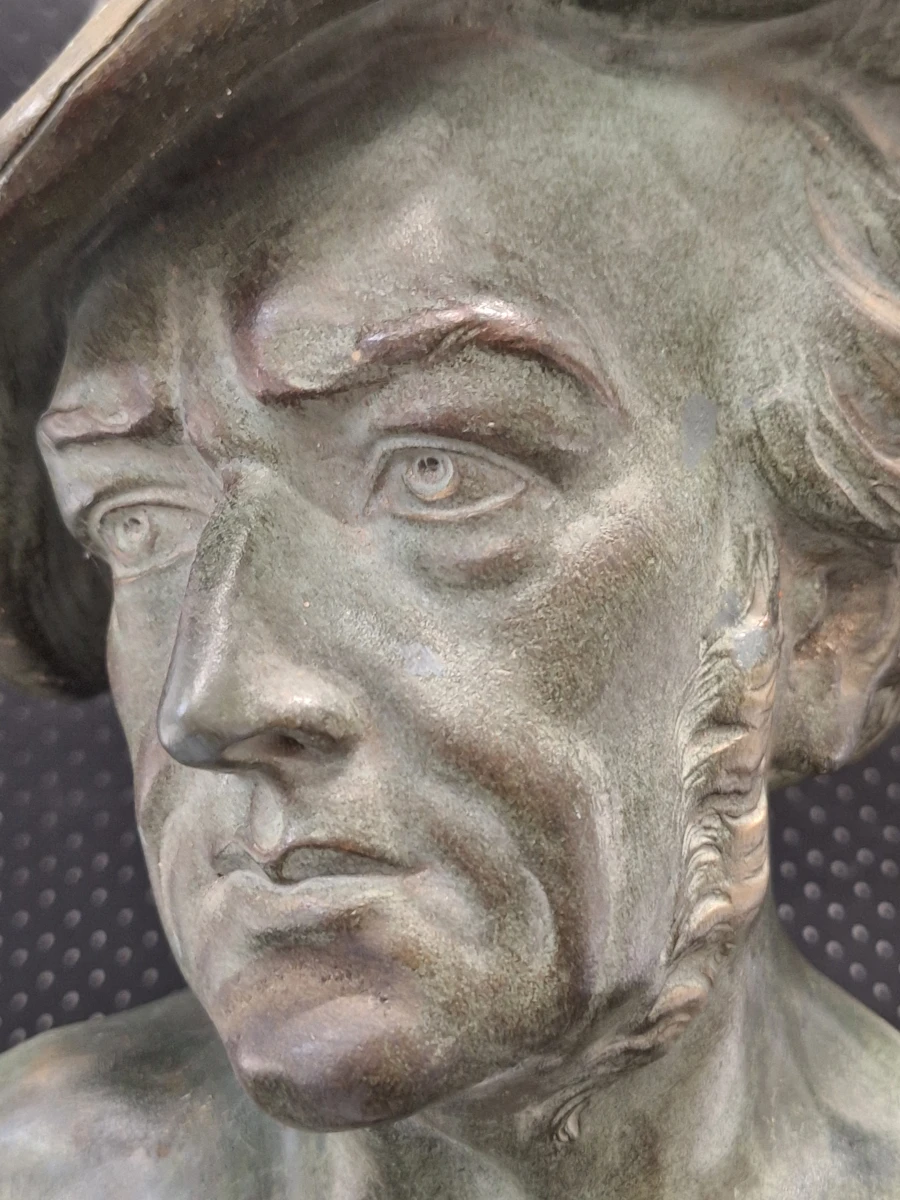 Buste van Richard Wagner op marmeren sokkel - Johannes Dommisse (ca. 1920–1940)