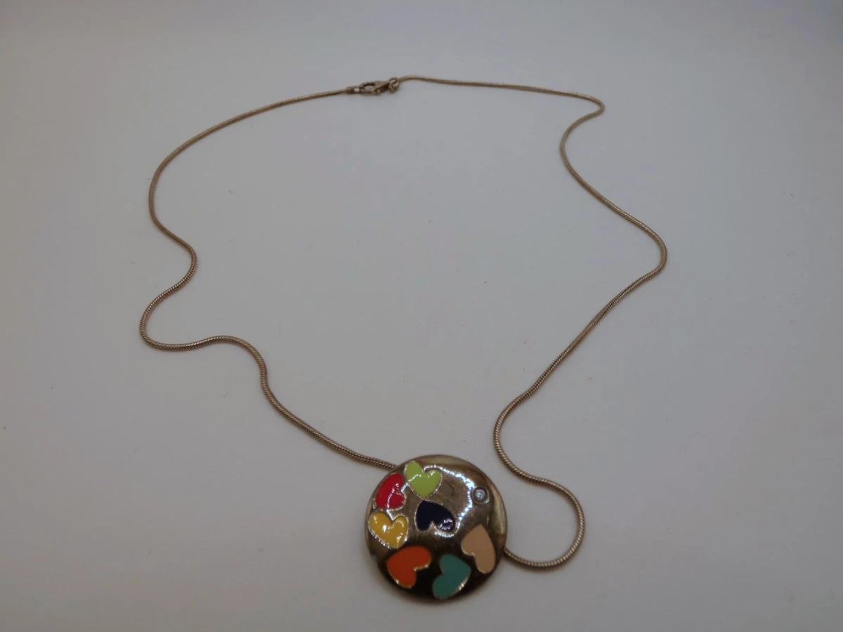Zilveren ketting met ronde hanger
