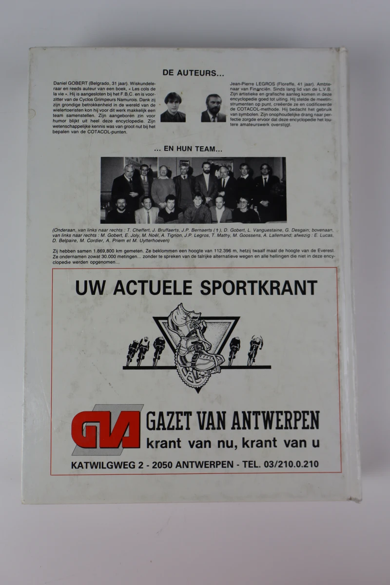 Encyclopedie Cotacol 1.000 hellingen van België - wielersportboek
