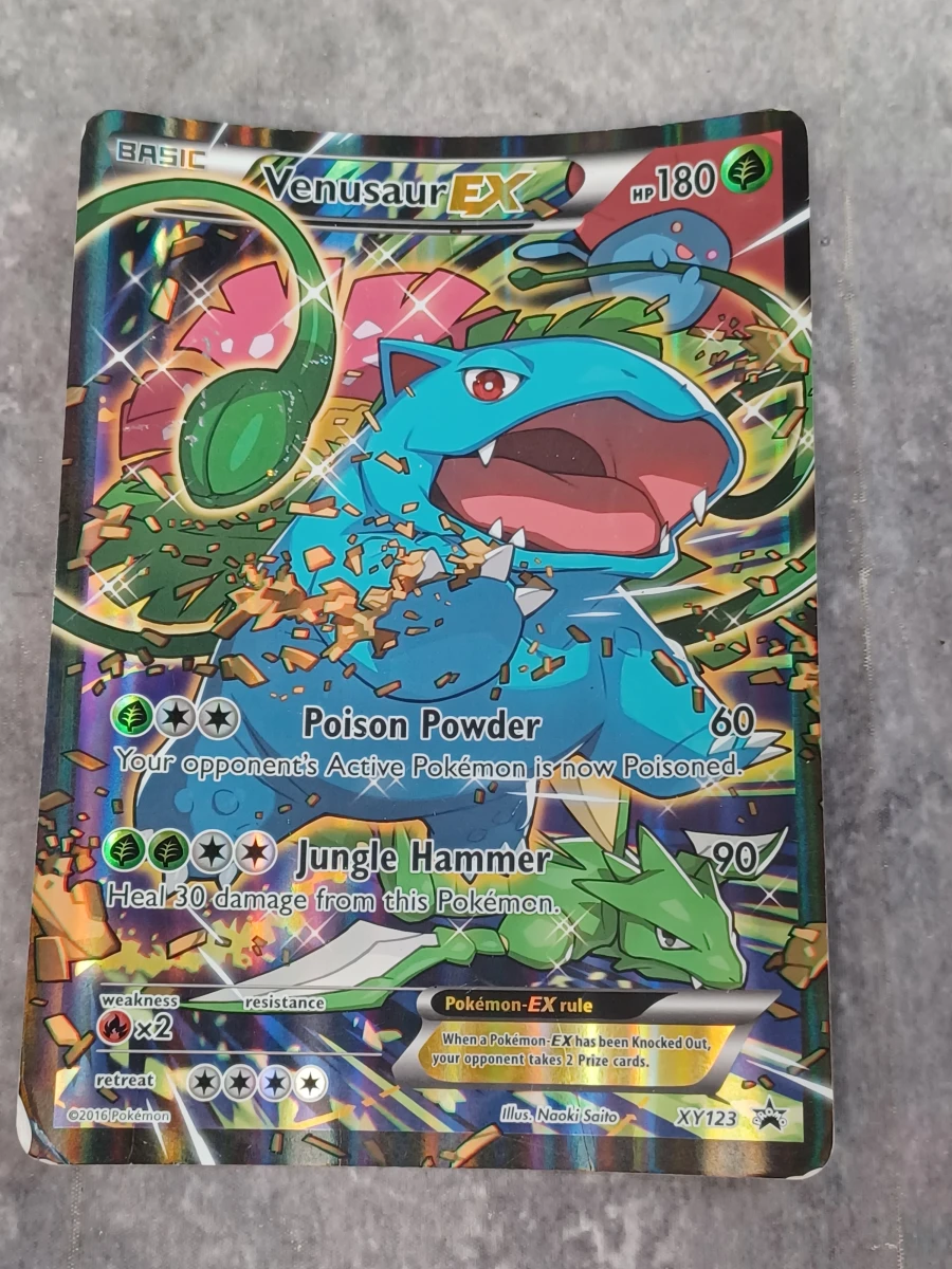 Zeldzame Pokémon Jumbo kaart - Venusaur EX Full Art Holo - XY123 Promo – 2016