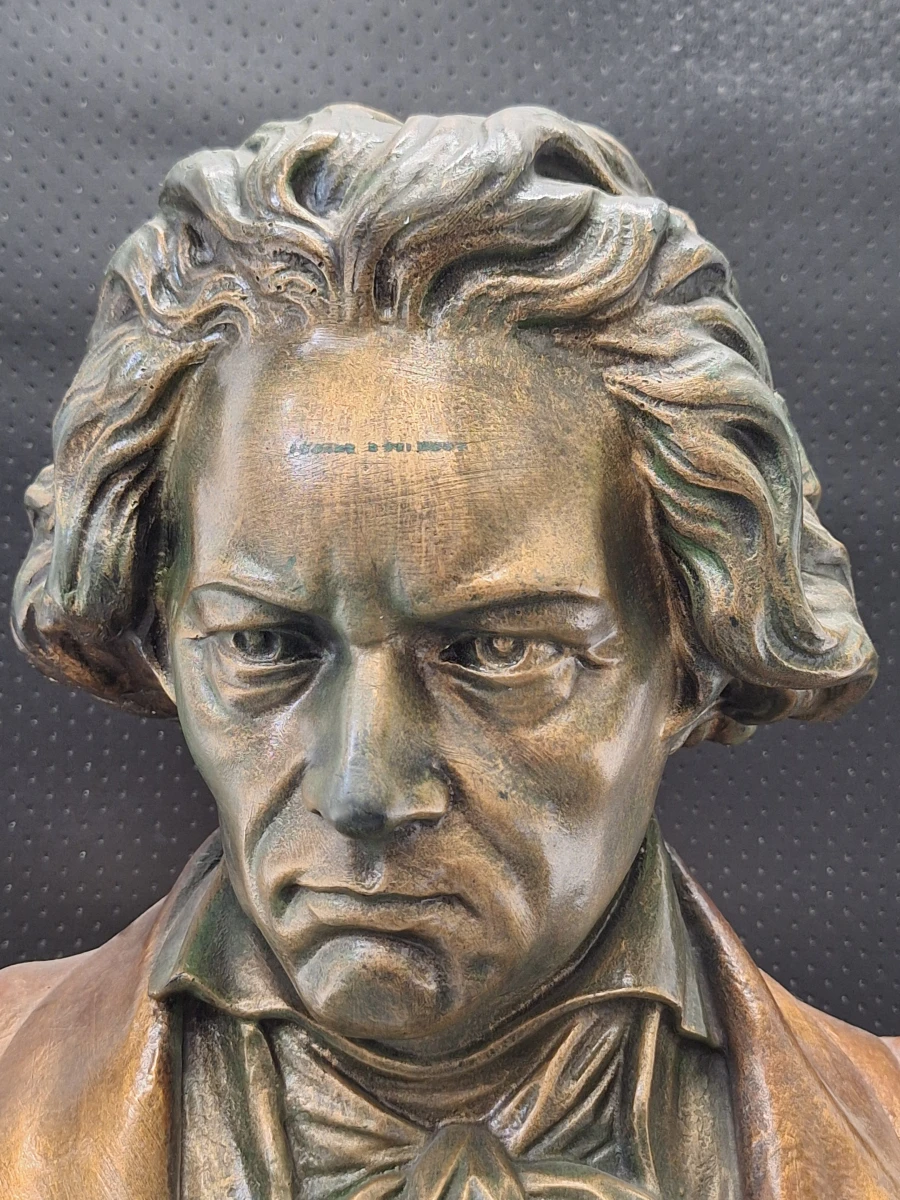 Ludwig van Beethoven - Decoratieve vintage buste in brons look