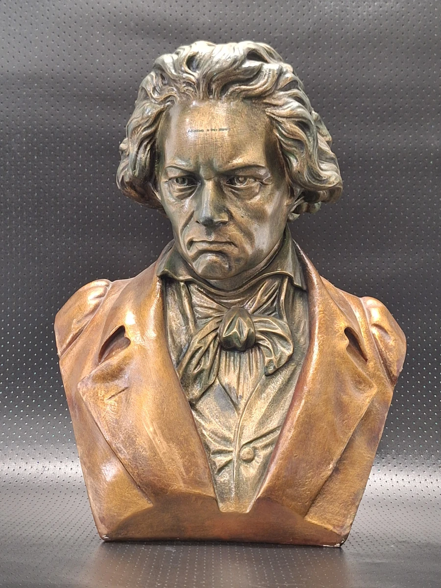 Ludwig van Beethoven - Decoratieve vintage buste in brons look