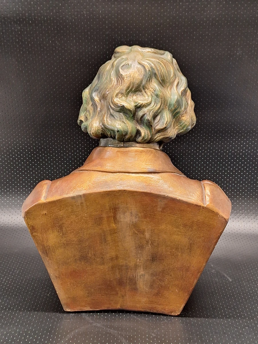 Ludwig van Beethoven - Decoratieve vintage buste in brons look