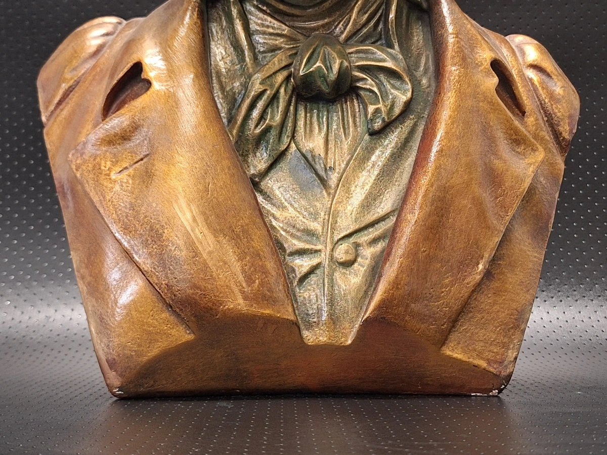 Ludwig van Beethoven - Decoratieve vintage buste in brons look