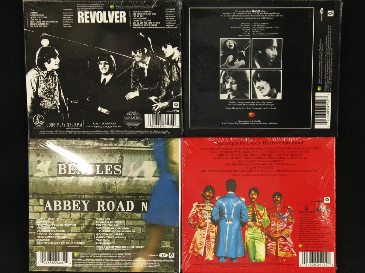14 ongeopende Beatles CD-albums (2009 Remasters)