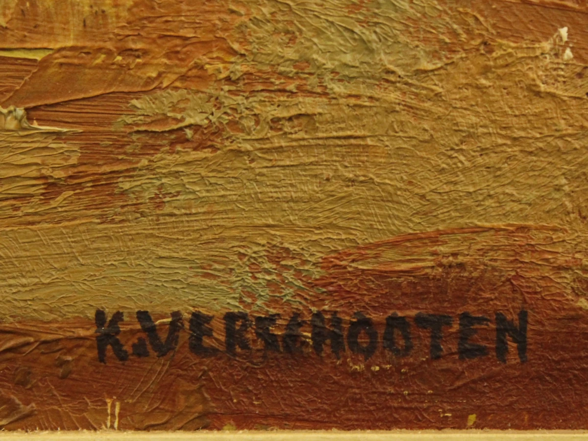 Landschap Merksem - Karel Verschooten (1910–1993)