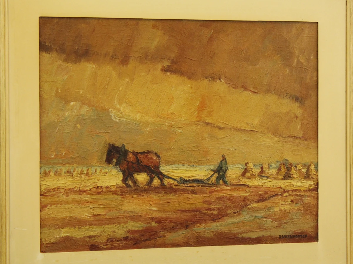 Landschap Merksem - Karel Verschooten (1910–1993)
