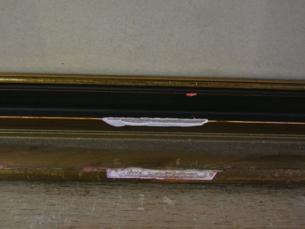Gesigneerde litho naakt vrouw 1937 in lijst