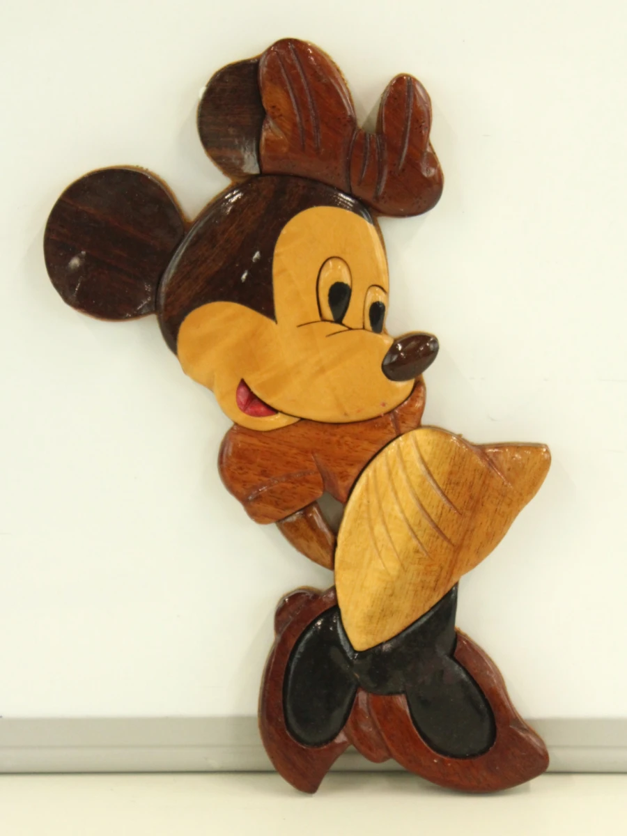 Set van 3 houten wanddecoraties in klassieke Disneystijl