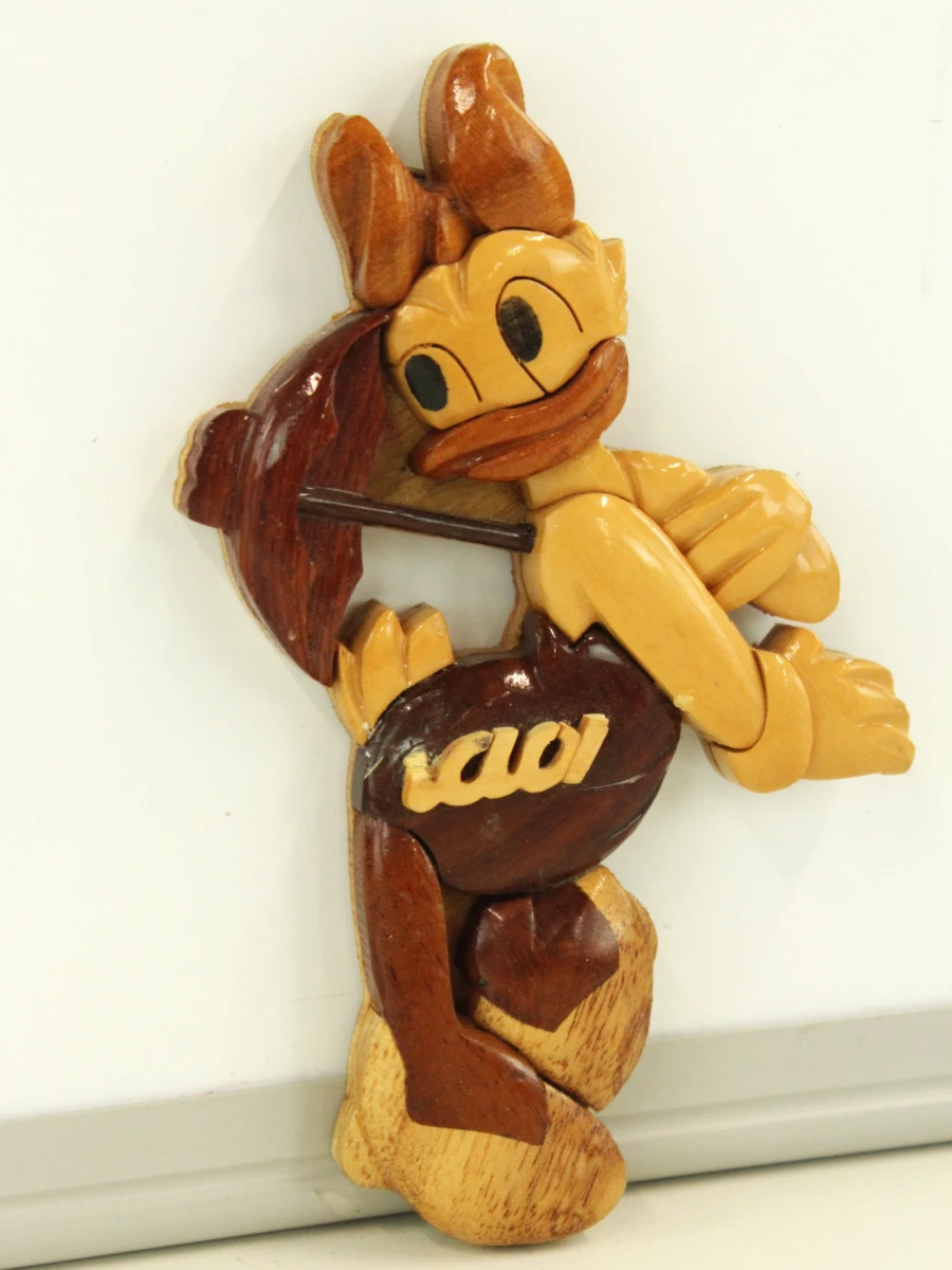 Set van 3 houten wanddecoraties in klassieke Disneystijl