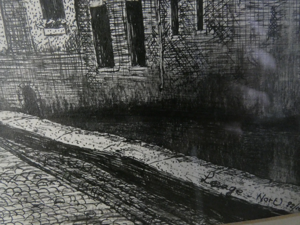 Pentekening van de Gertrudis kerk in Leuven