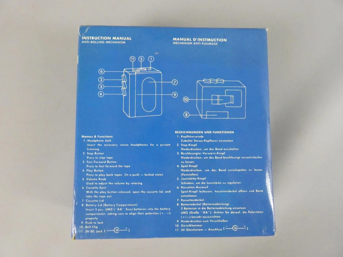 International Stereo Cassette Player (Model: AK-18)