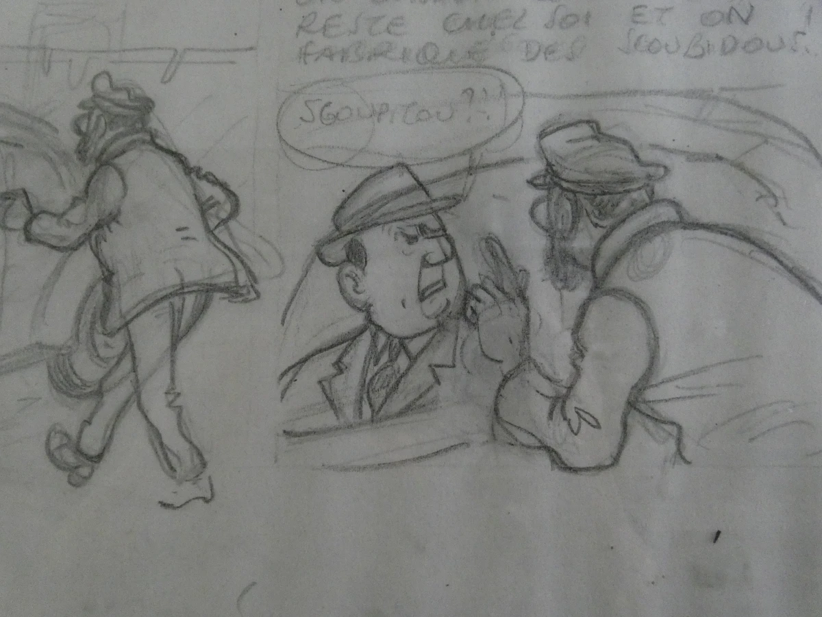 Gesigneerde gelimiteerde print van Kuifje in lijst