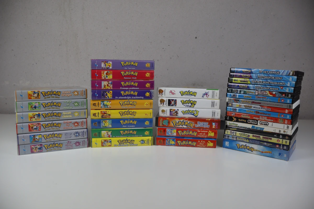 Pokémon VHS en DVD collectie