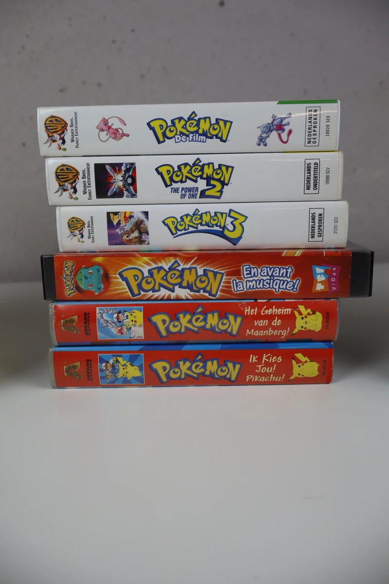 Pokémon VHS en DVD collectie
