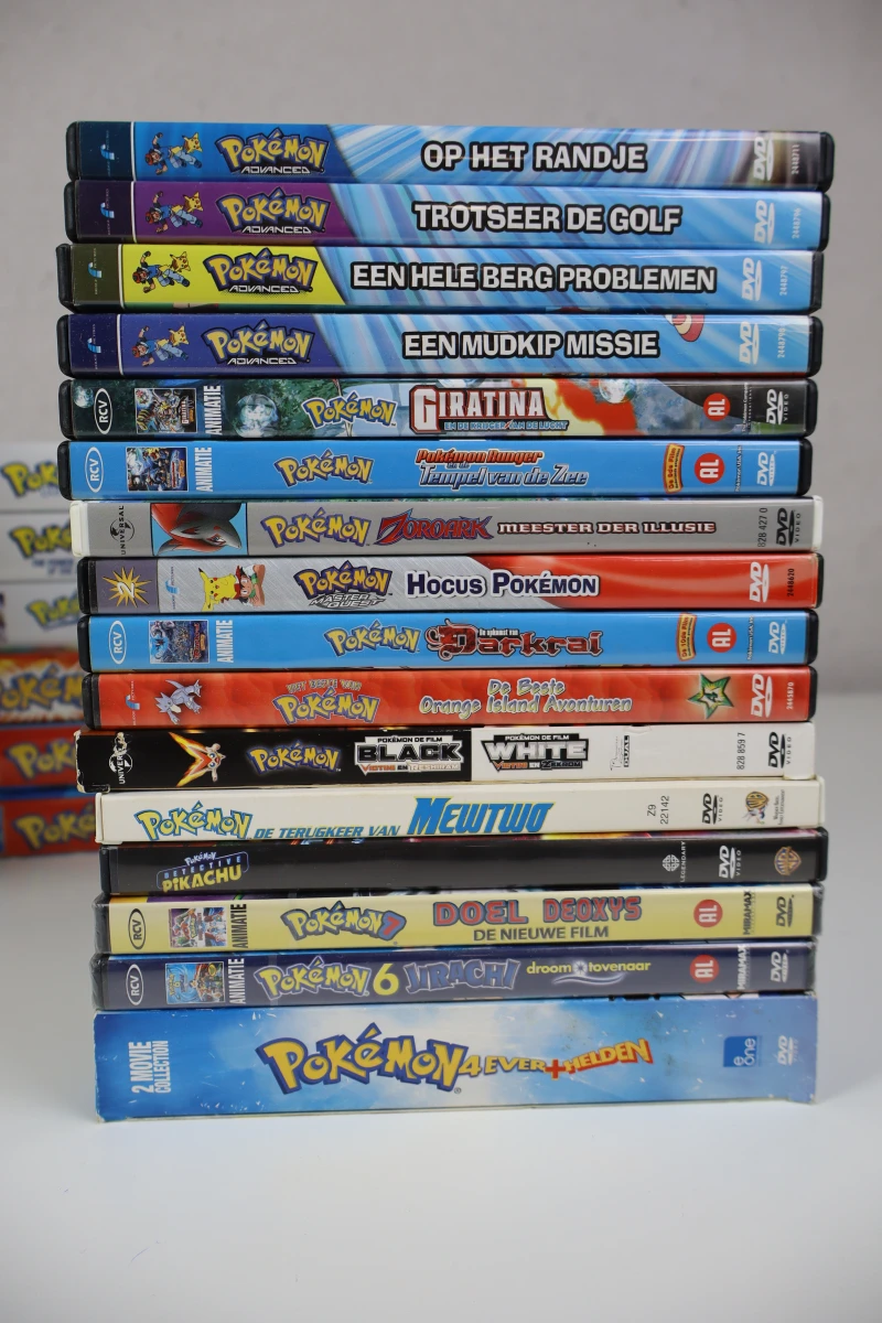 Pokémon VHS en DVD collectie