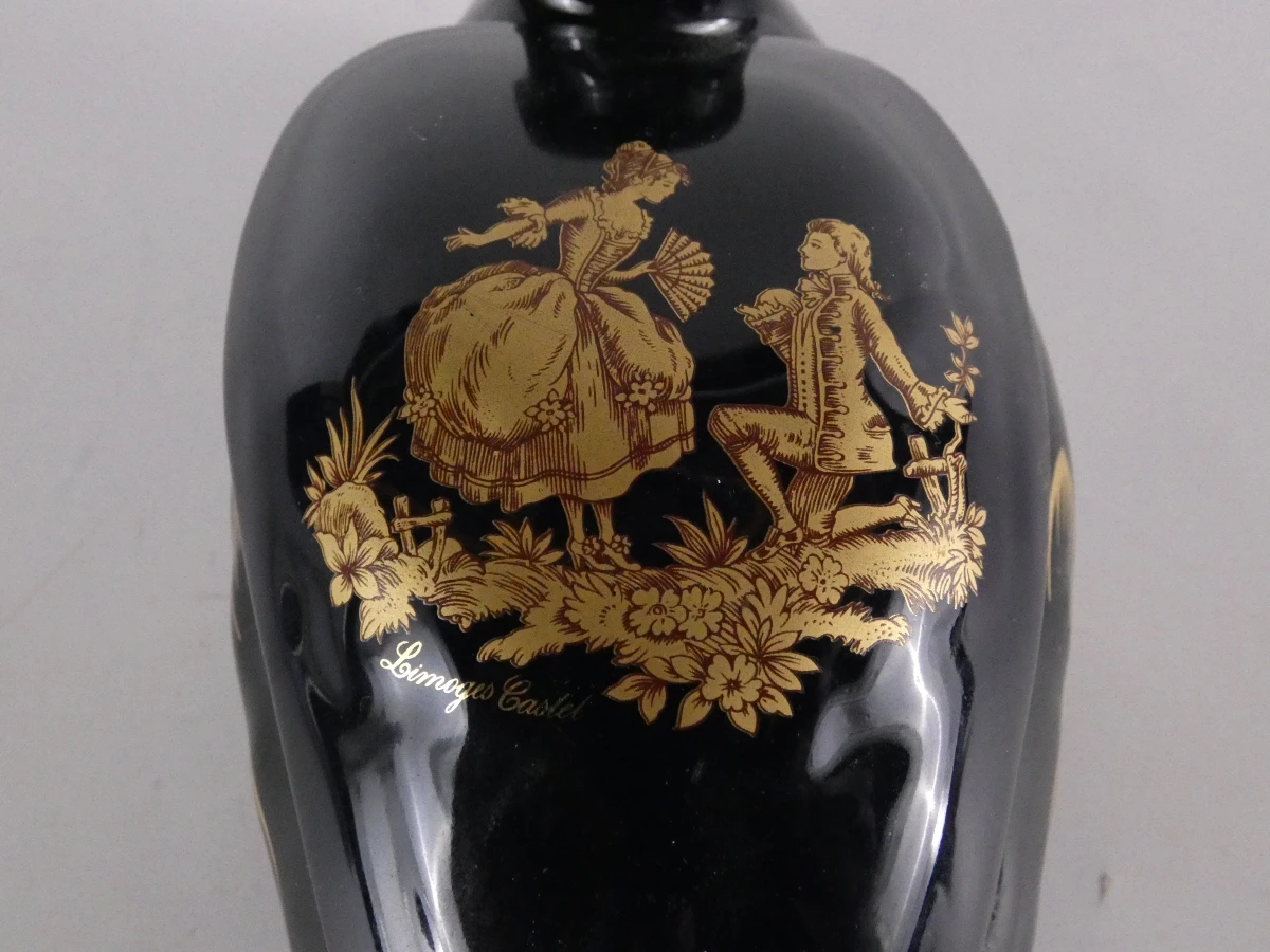 Set van 3 Limoges porseleinen decoratieve borden en eend