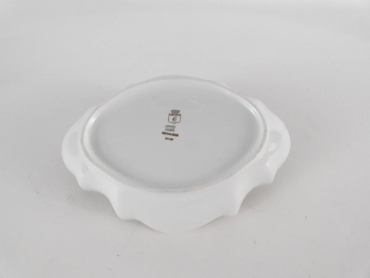 Set van 3 Limoges porseleinen decoratieve borden en eend
