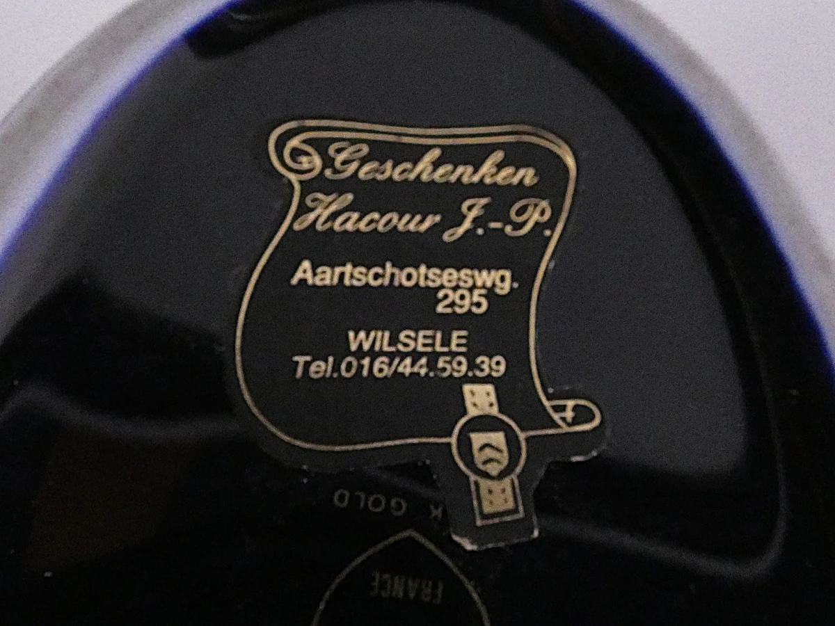 Set van 3 Limoges porseleinen decoratieve borden en eend