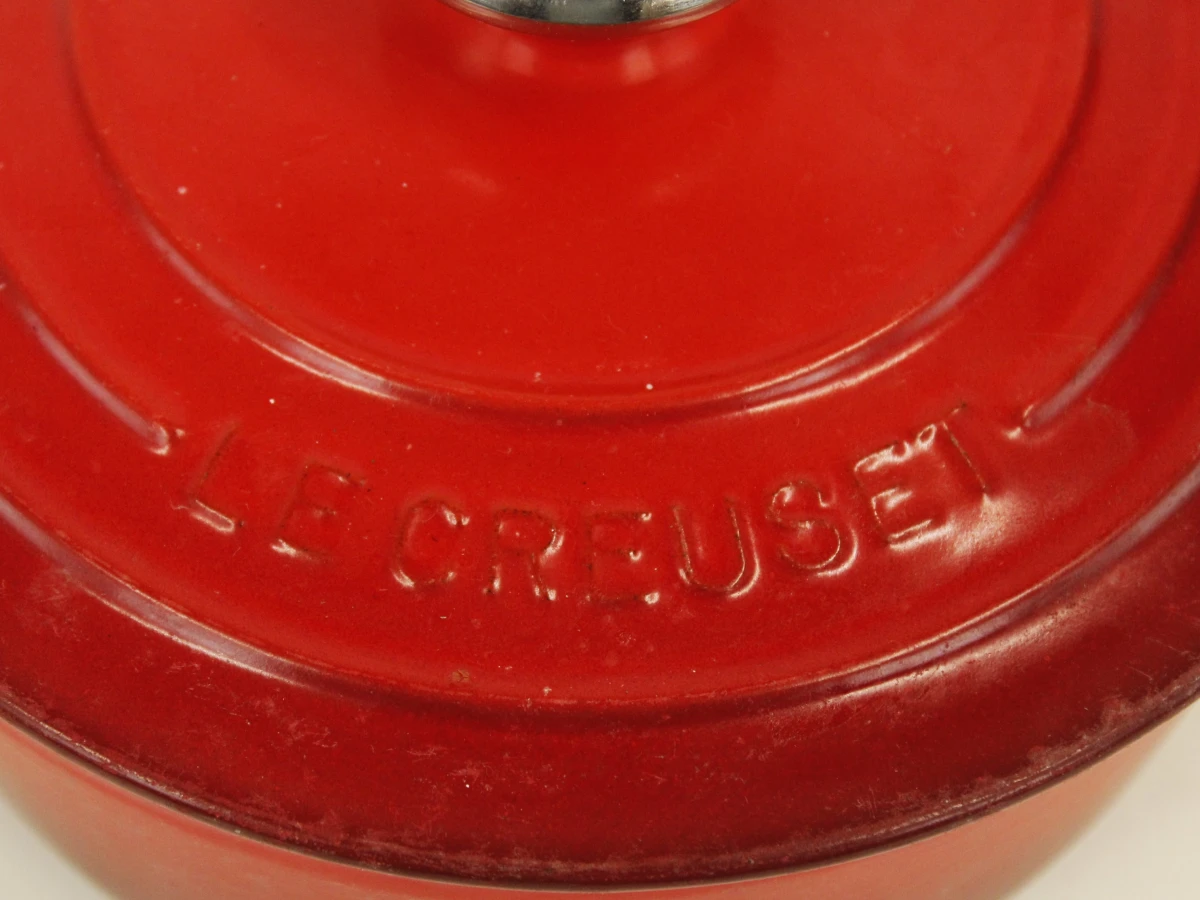 Rode gietijzeren braadpan met deksel - Le Creuset