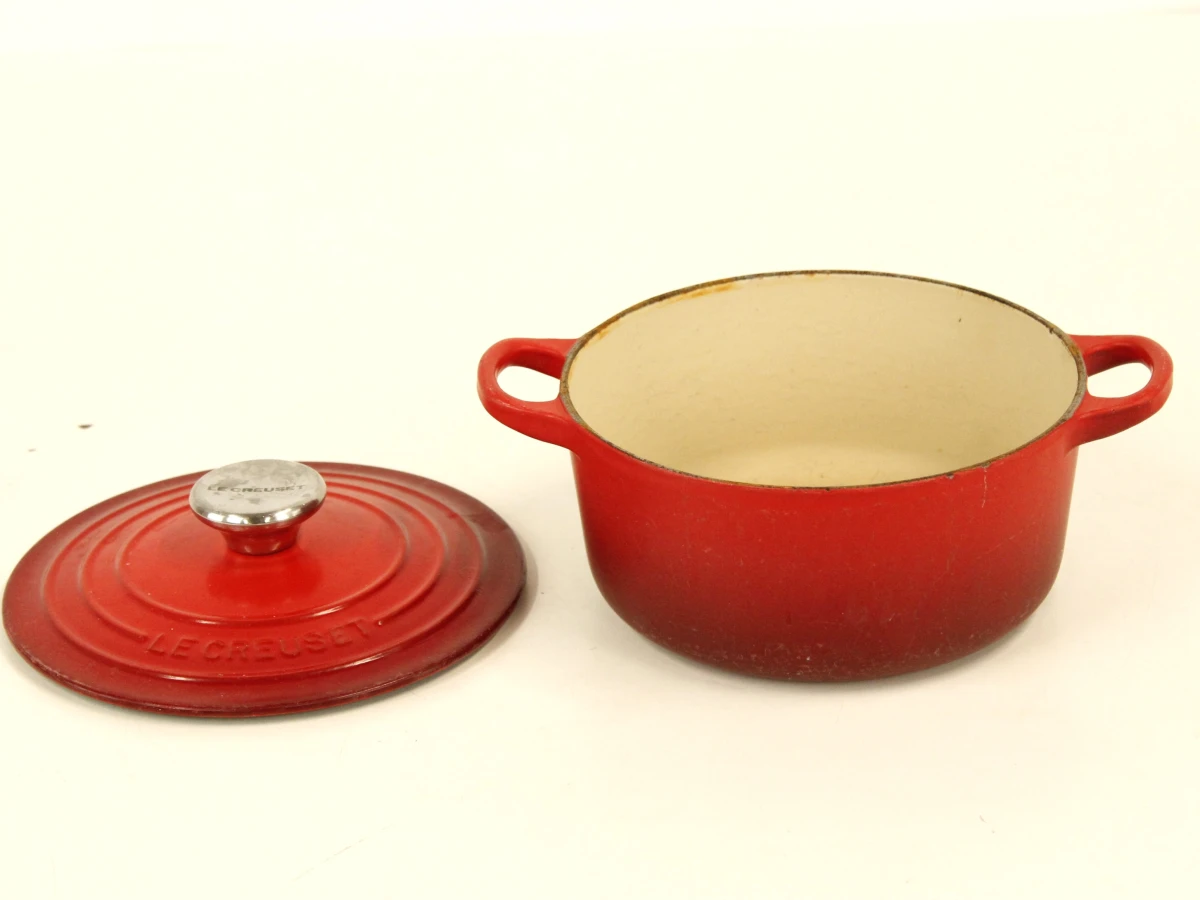 Rode gietijzeren braadpan met deksel - Le Creuset
