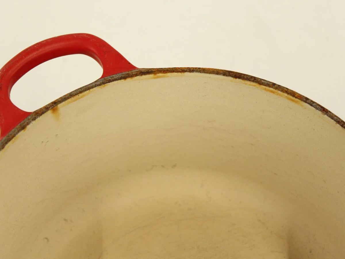 Rode gietijzeren braadpan met deksel - Le Creuset