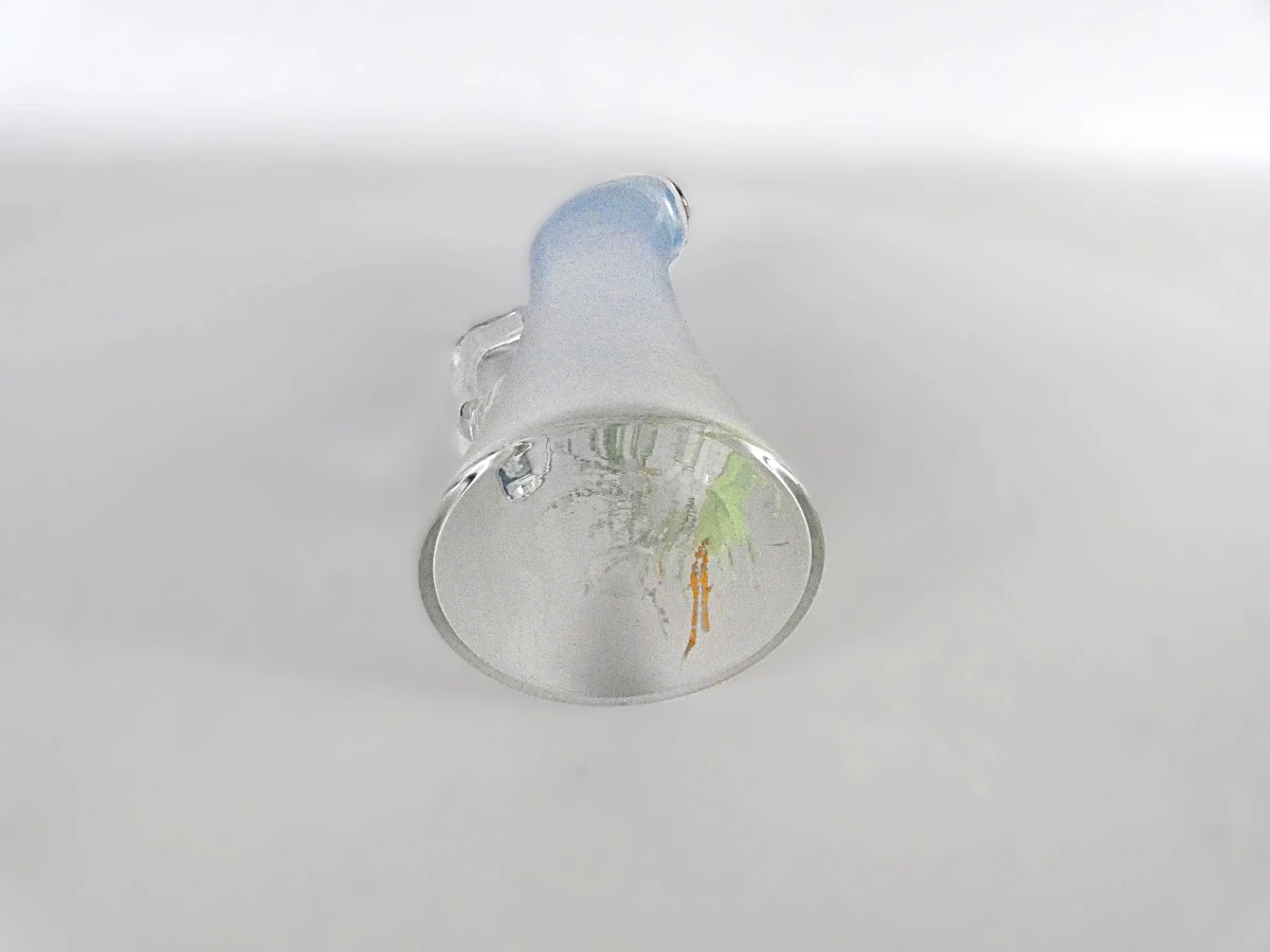 Decoratieve glazen karaf met bloemmotief
