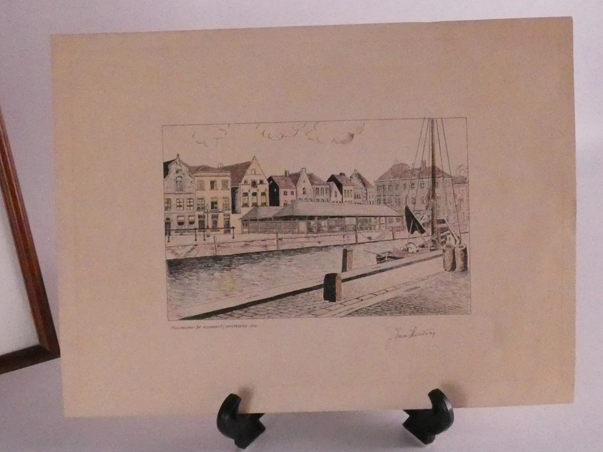 3 etsen - gesigneerd