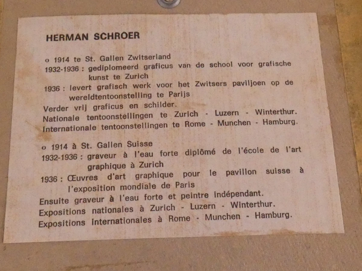 Set van 2 etsen van Herman Schroer