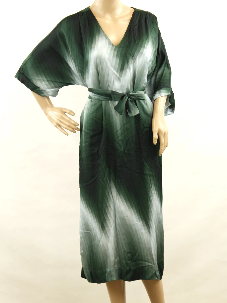 Just in case - Groene dames maxi jurk met ceintuur