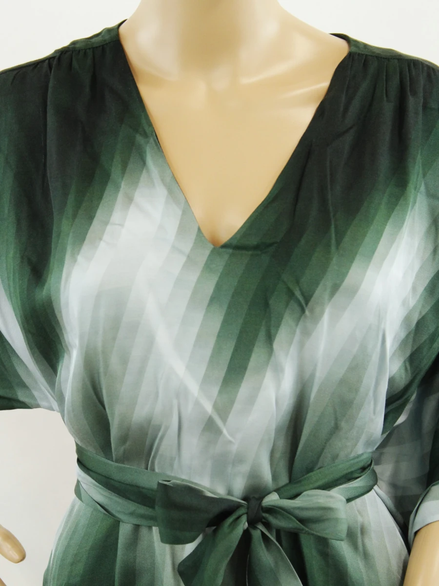 Just in case - Groene dames maxi jurk met ceintuur
