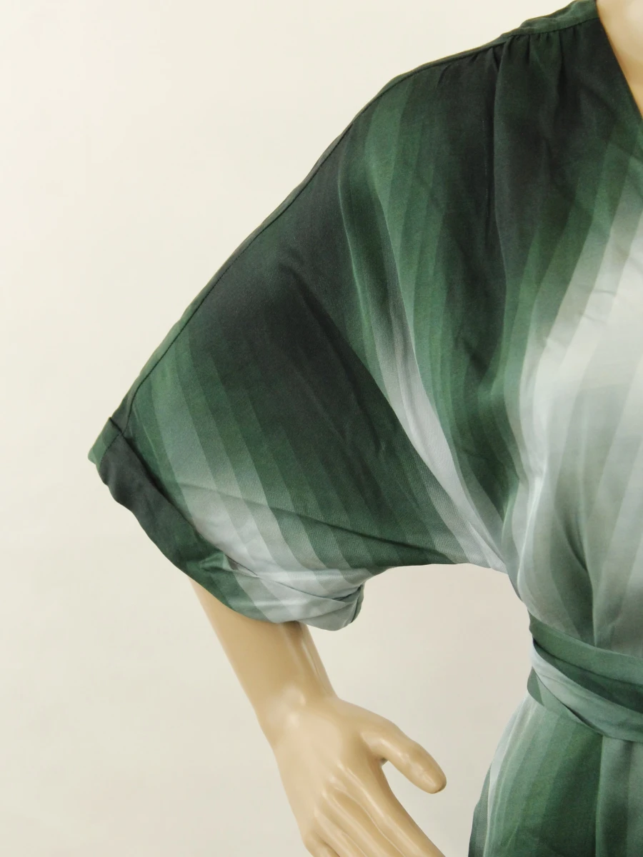 Just in case - Groene dames maxi jurk met ceintuur