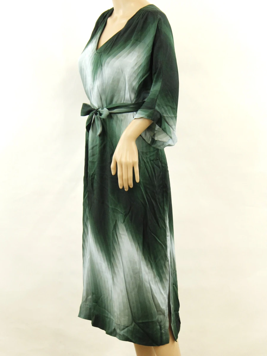 Just in case - Groene dames maxi jurk met ceintuur
