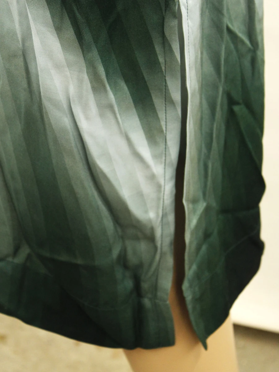 Just in case - Groene dames maxi jurk met ceintuur