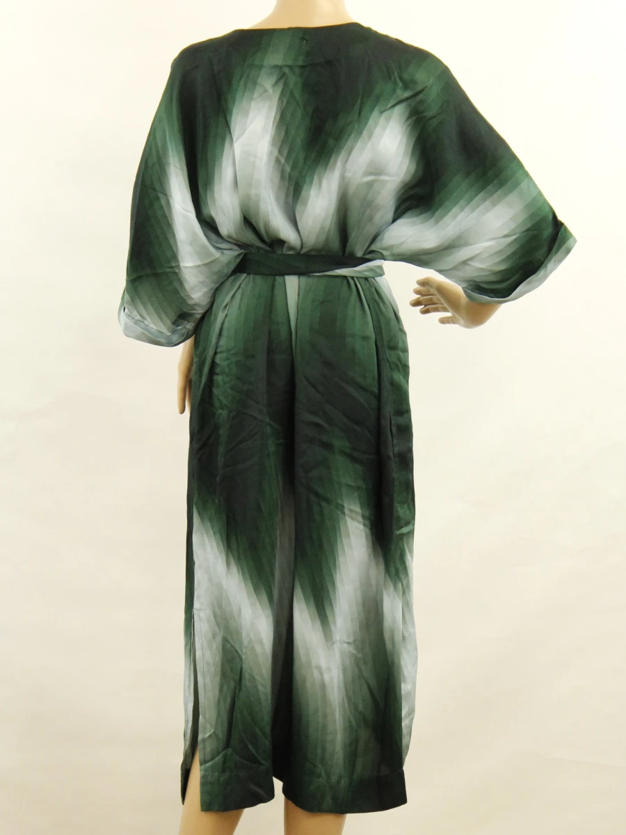 Just in case - Groene dames maxi jurk met ceintuur