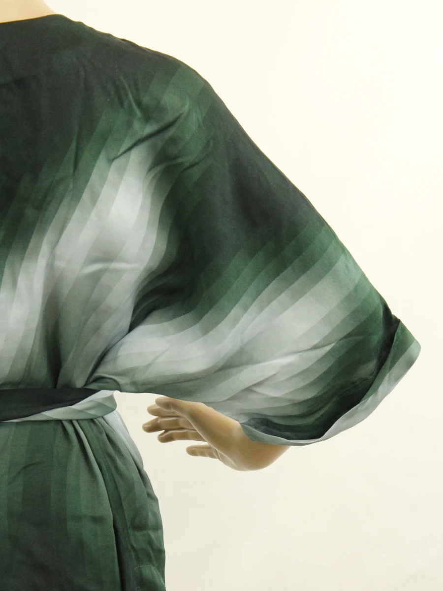 Just in case - Groene dames maxi jurk met ceintuur