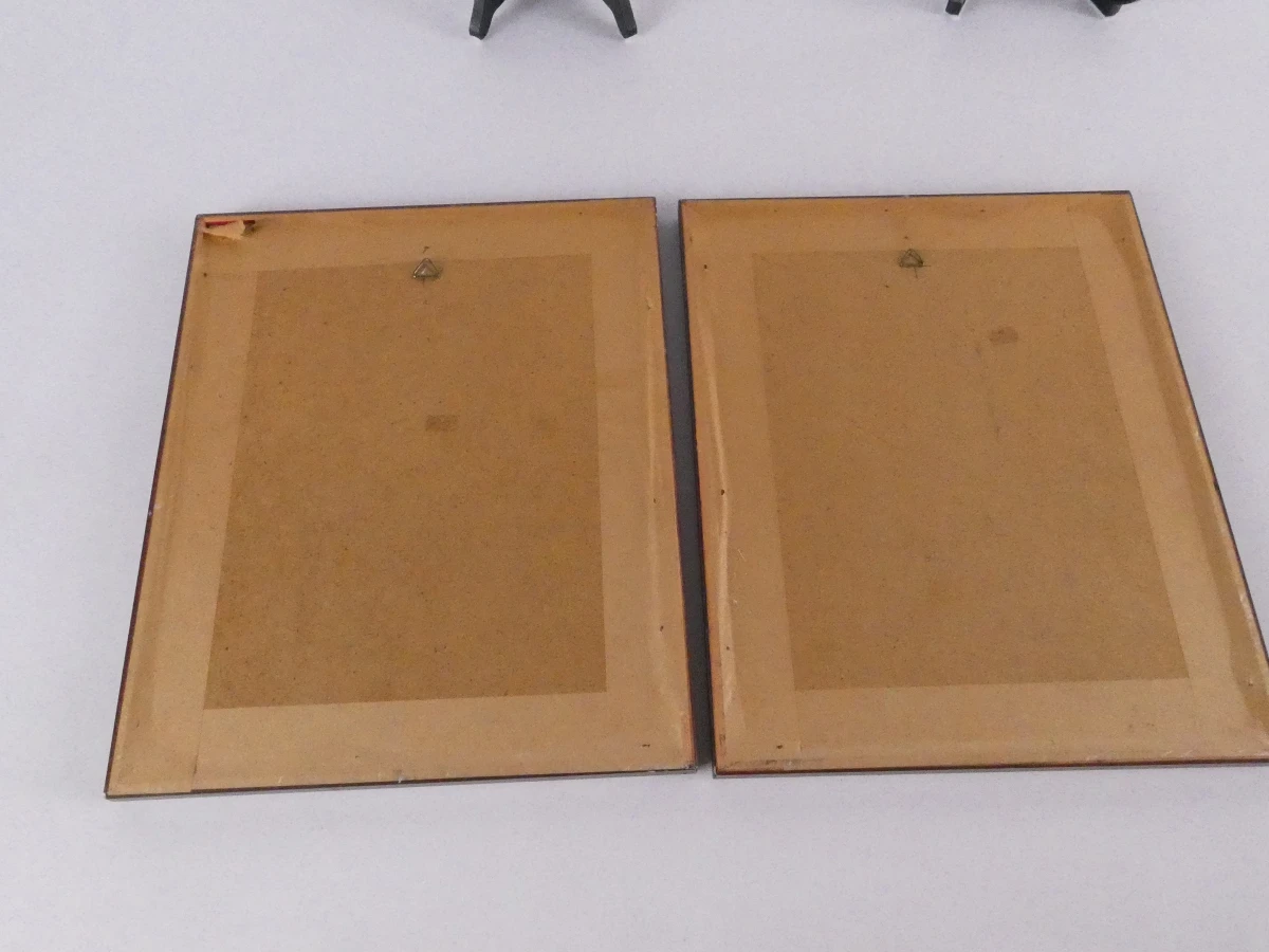 Set van twee figuratieve werken