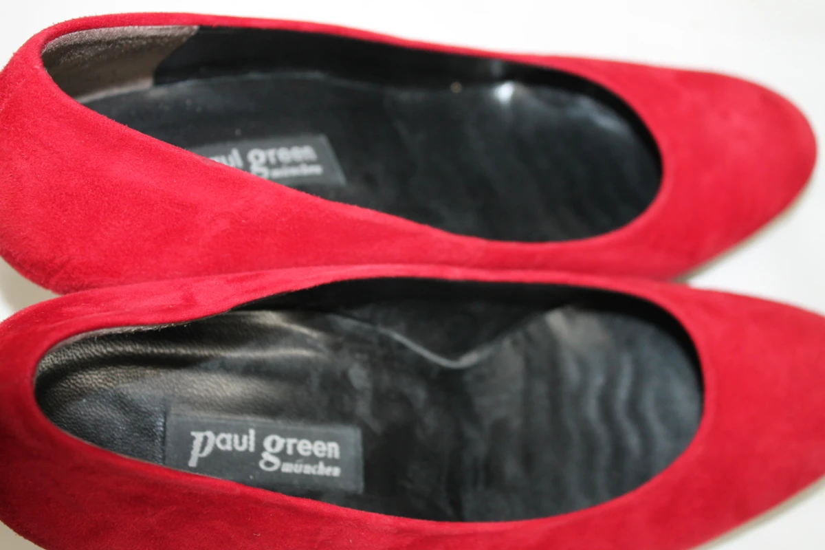 Rode suède pumps - Paul Green