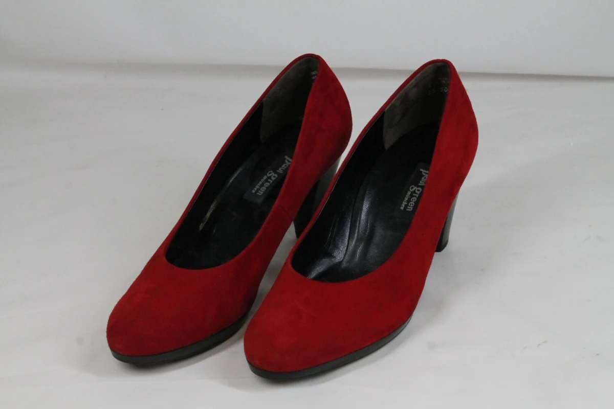 Rode suède pumps - Paul Green