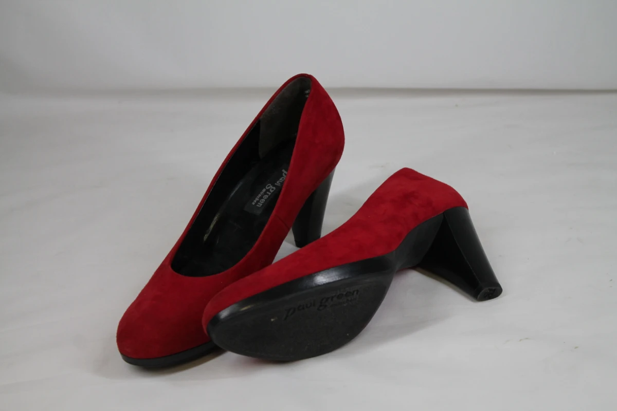 Rode suède pumps - Paul Green