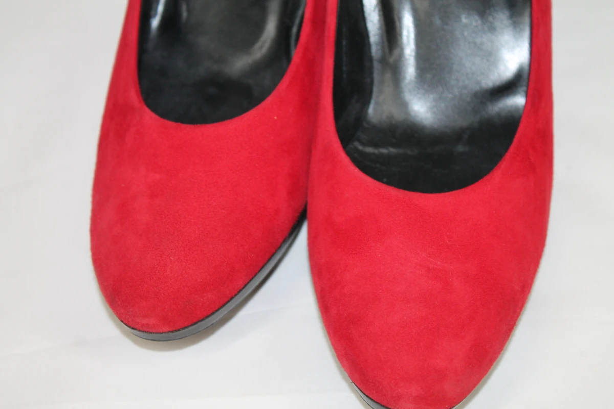 Rode suède pumps - Paul Green