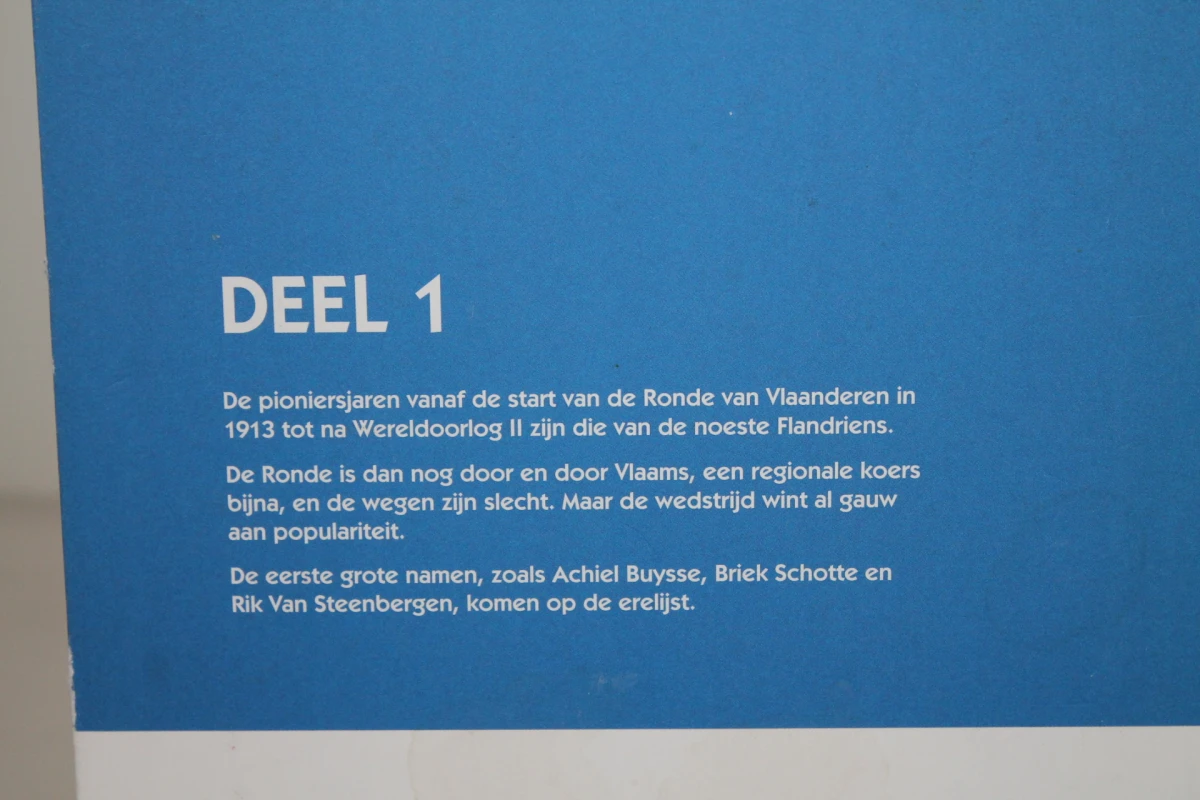 3-delige Boekenset 100 jaar Ronde van Vlaanderen