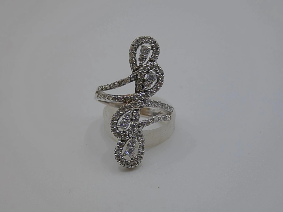Zilveren Statement Ring maat 57