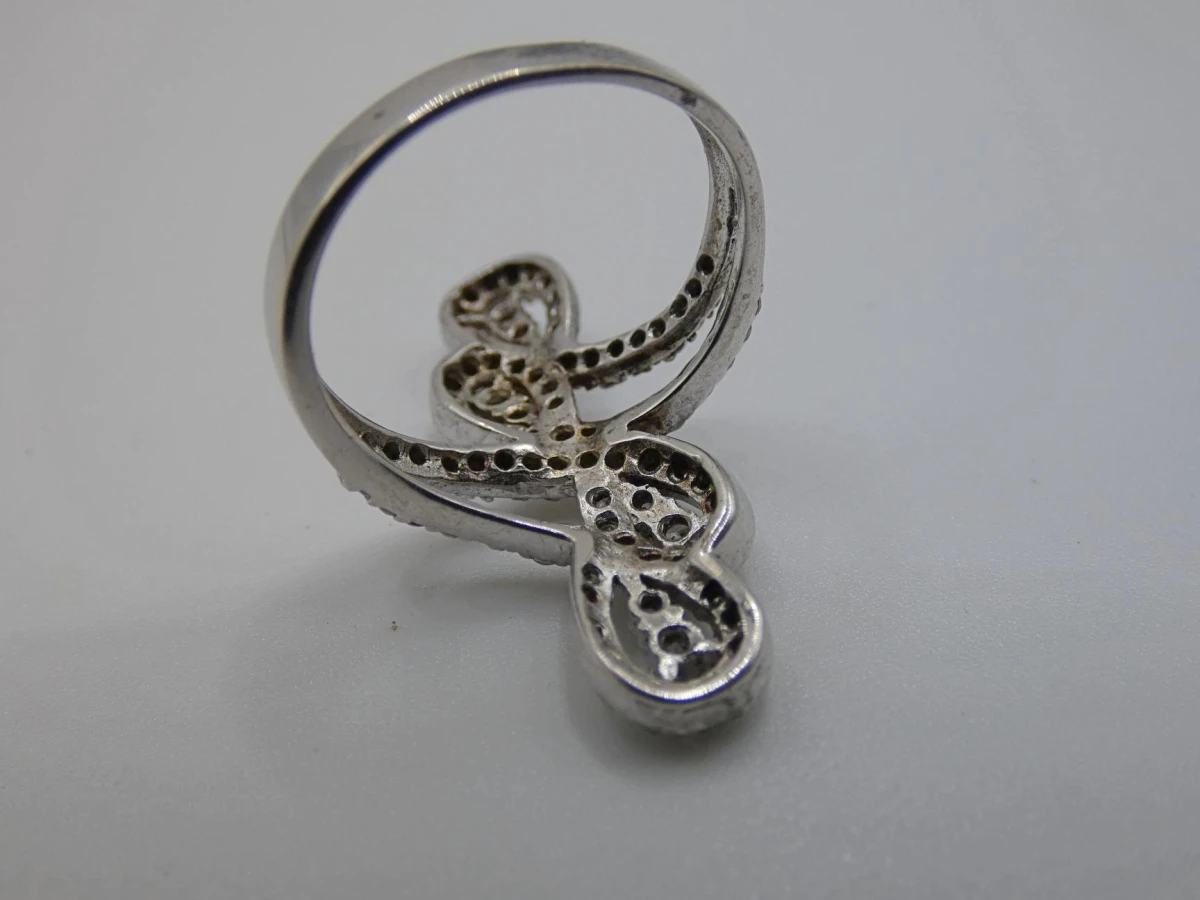 Zilveren Statement Ring maat 57