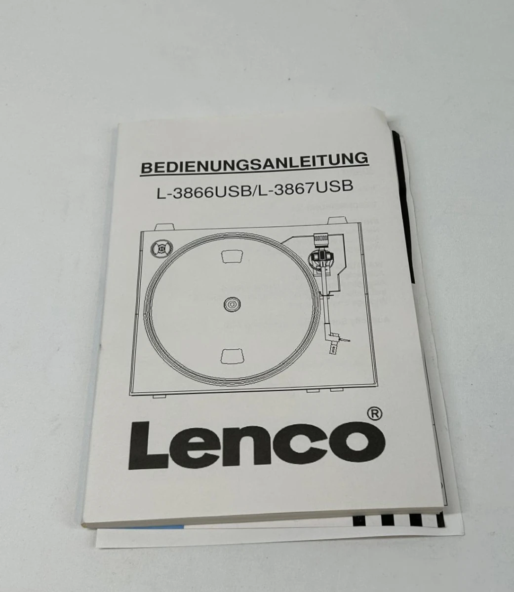Lenco L-386 USB platenspeler met handleiding