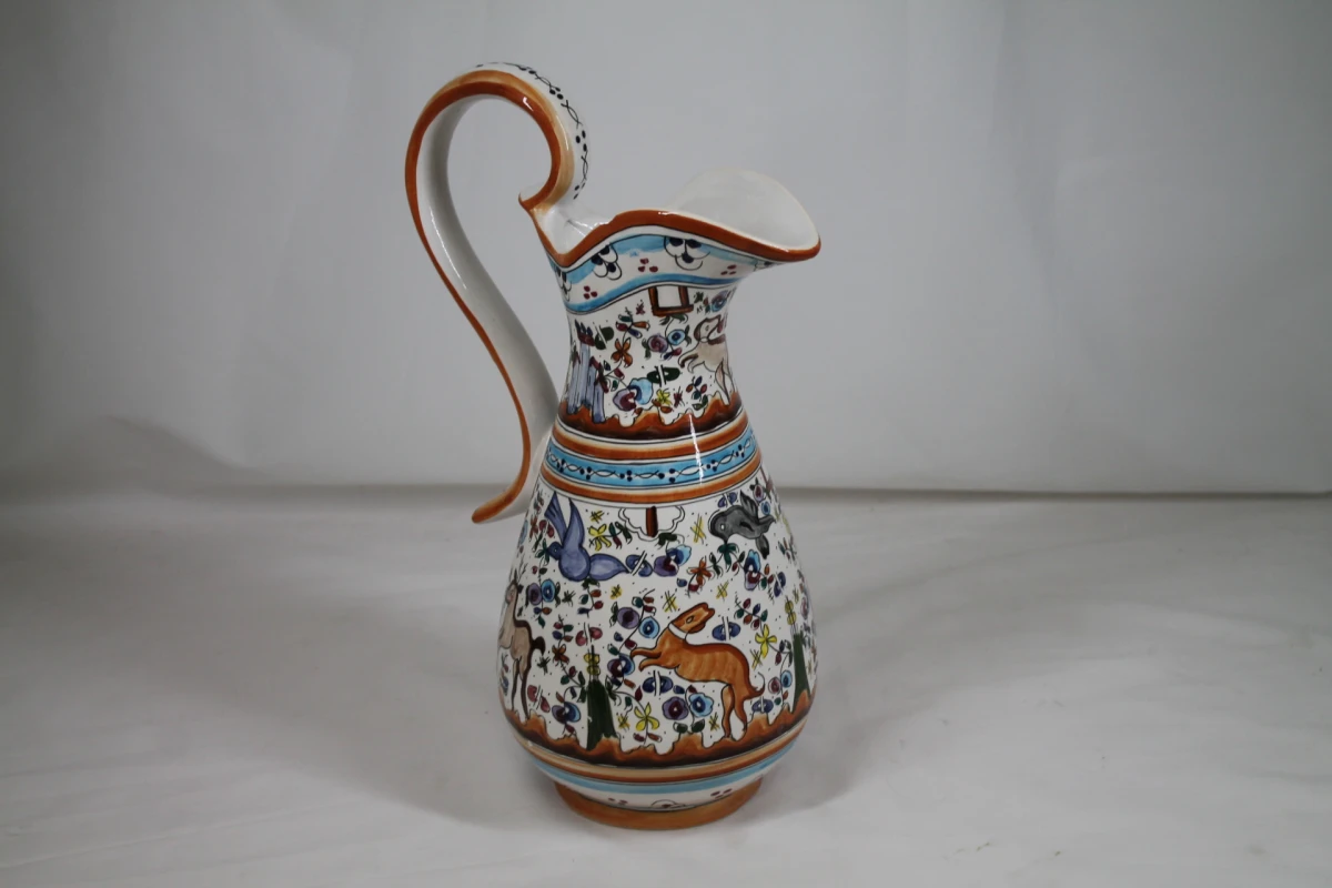 Vintage handbeschilderde karaf