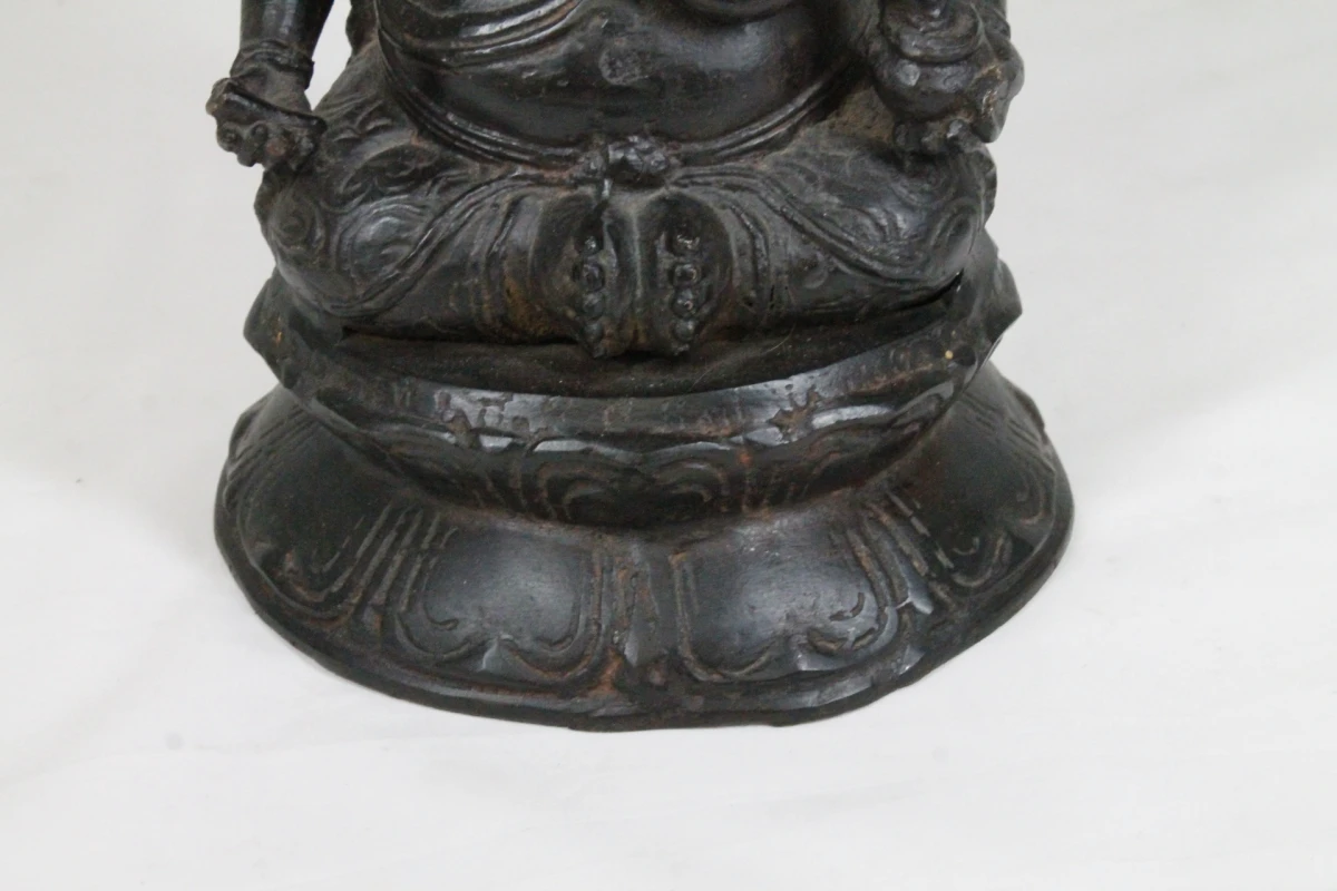 Gepatineerd bronzen beeld van Ganesha