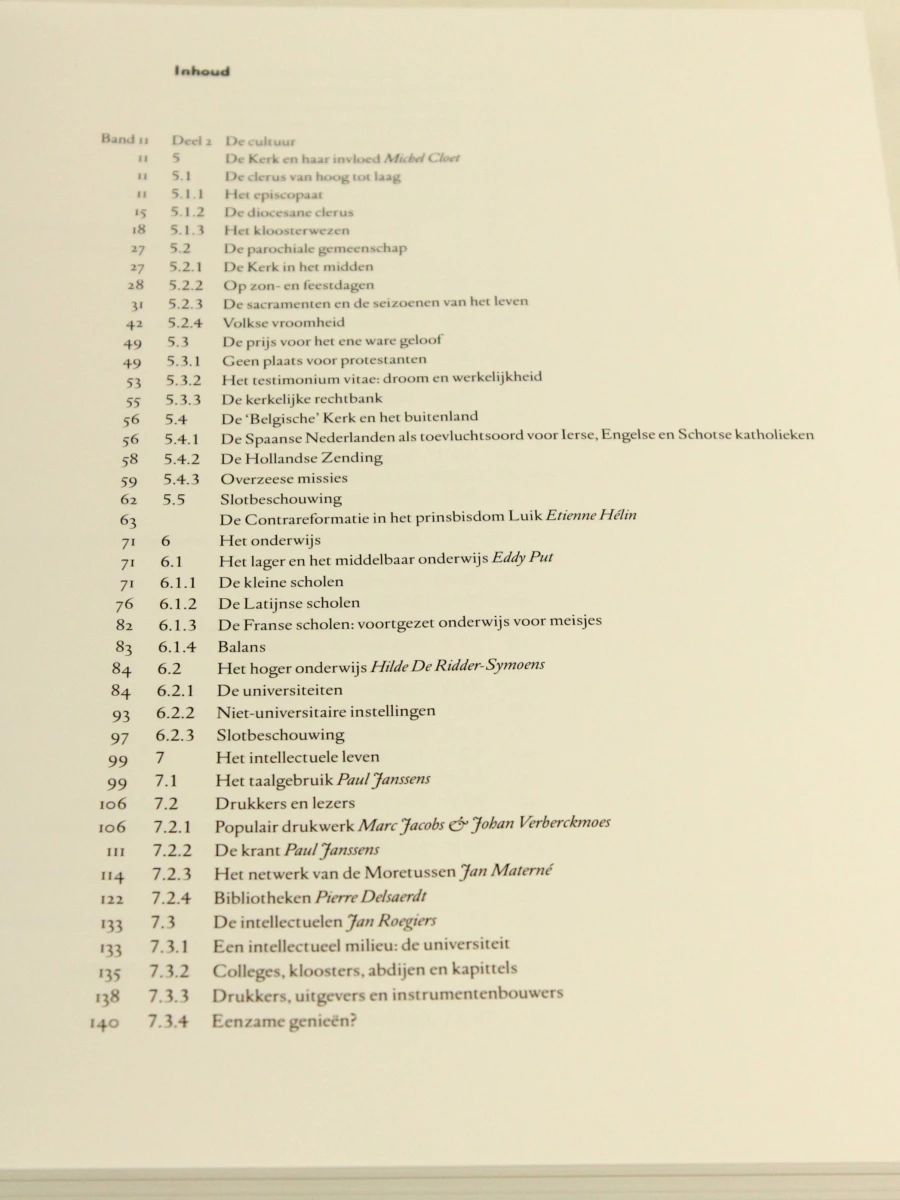 België in de 17de eeuw - De Spaanse Nederlanden en het Prinsbisdom Luik  tweeluik onder redactie van Paul Janssens