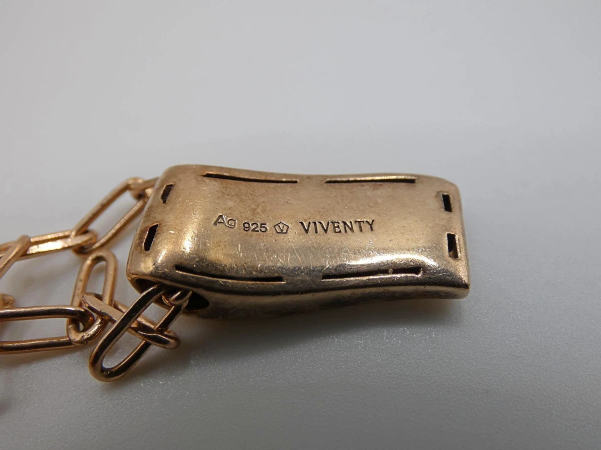 Roségoudkleurige zilveren Viventy ketting met hanger